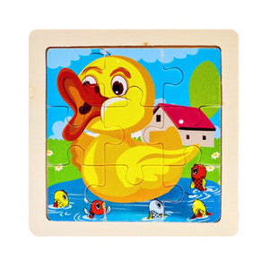 Wooden 3D Puzzle  Children Baby